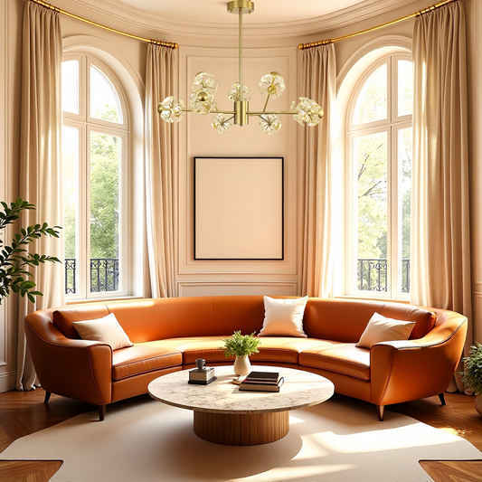 Modern crystal chandelier