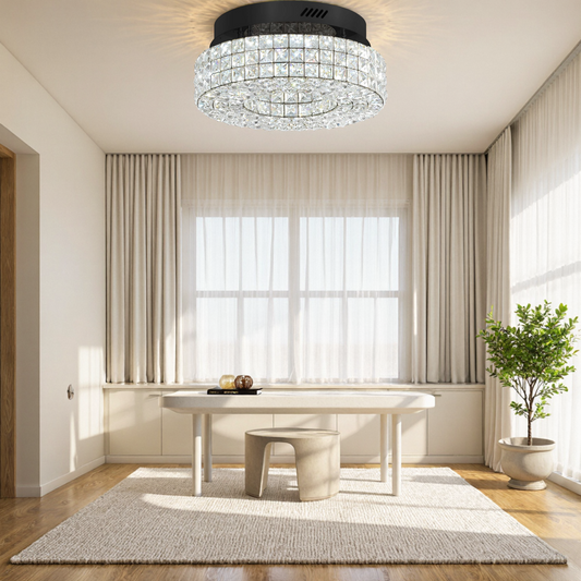 Round crystal chandelier